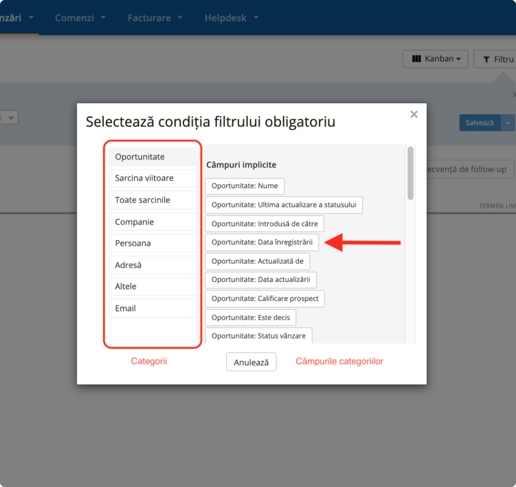 Segmentare bază de date